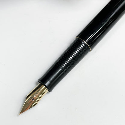 Pilot pen writing instrument set including fountain pen, ballpoint pen, and mechanical pencil with slight scratches