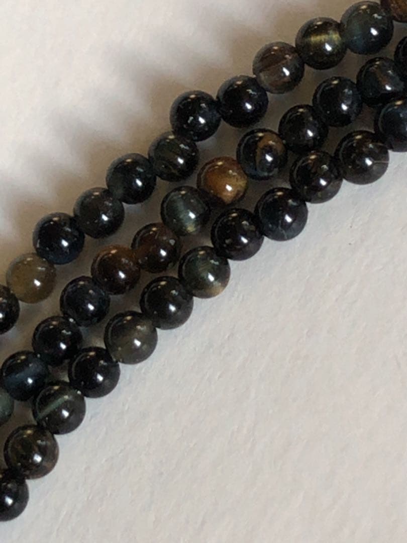 Agate Classic Silver Long Necklace 81 cm black and brown agate stones with sterling silver chain