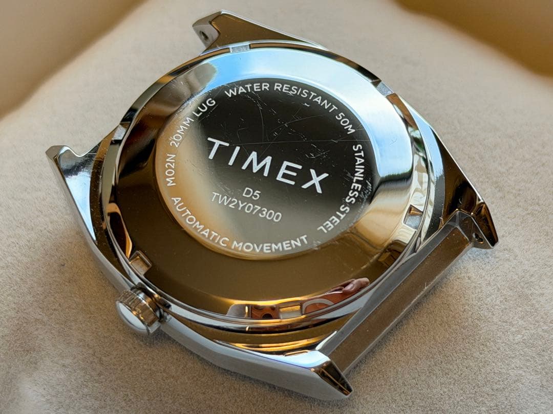 TIMEX 1983 PS Autosdate Blue Automatic Men's Watch — Japanese