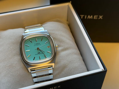 TIMEX 1983 PS Autosdate Blue Automatic Men's Watch — Japanese