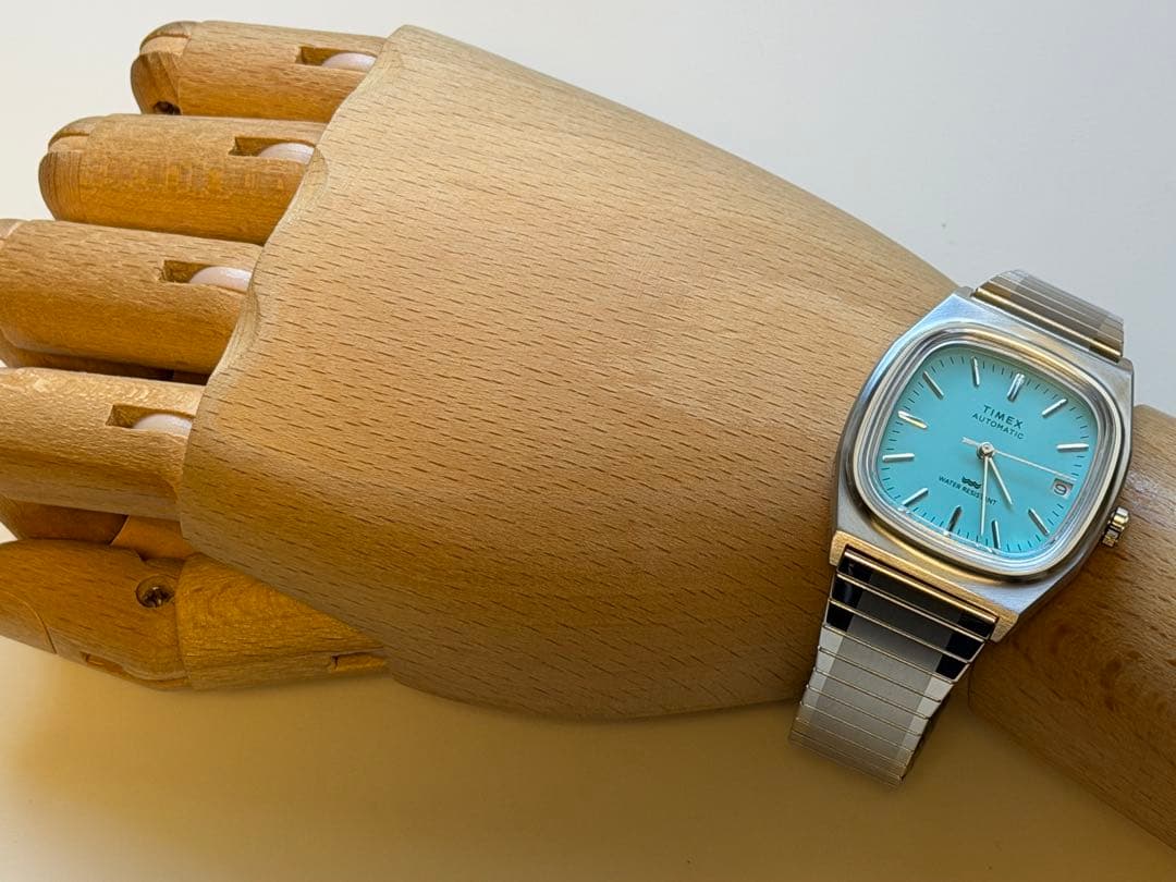 TIMEX 1983 PS Autosdate Blue Automatic Men's Watch — Japanese