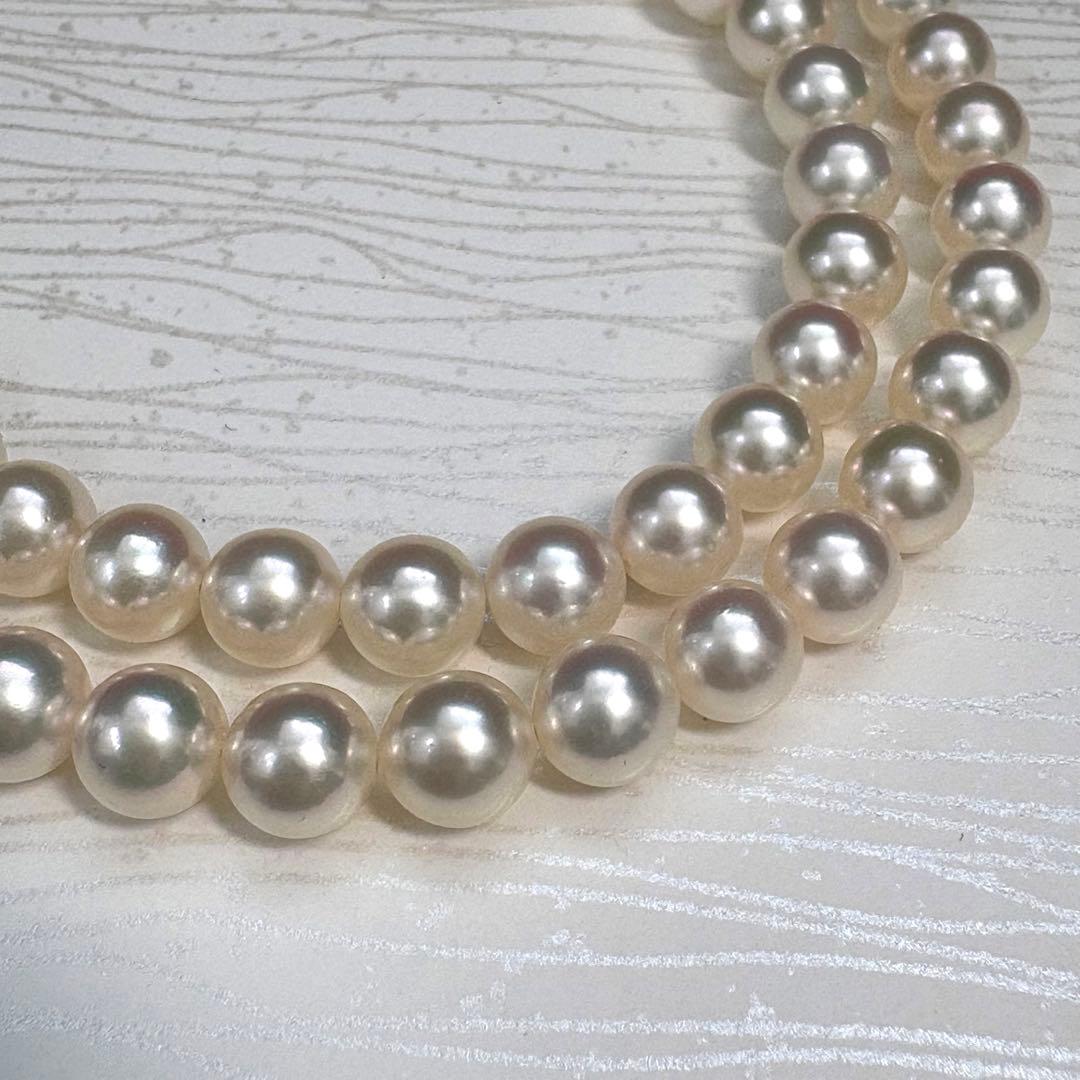 Mikimoto Akoya Pearl Necklace with 6-6.5mm pearls, 46cm length, displayed on a white background