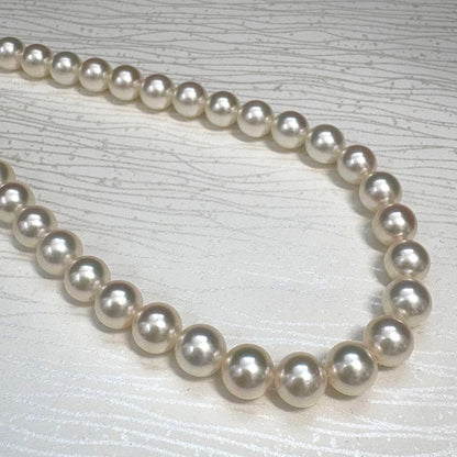 Mikimoto Akoya Pearl Necklace with 6-6.5mm pearls, 46cm length, displayed on a white background