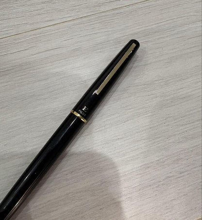 Black Pilot fountain pen with 14K gold tip shown on white background