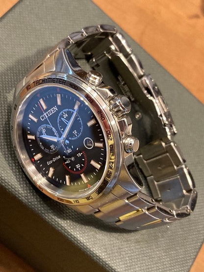 Citizen Ecodrive Chronograph SBTR009 Solar Men's Watch — Japanese