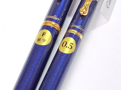 PILOT cavalier blue fountain pen and ballpoint pen set FCA-3SR-L-F and BCA-2SR-L
