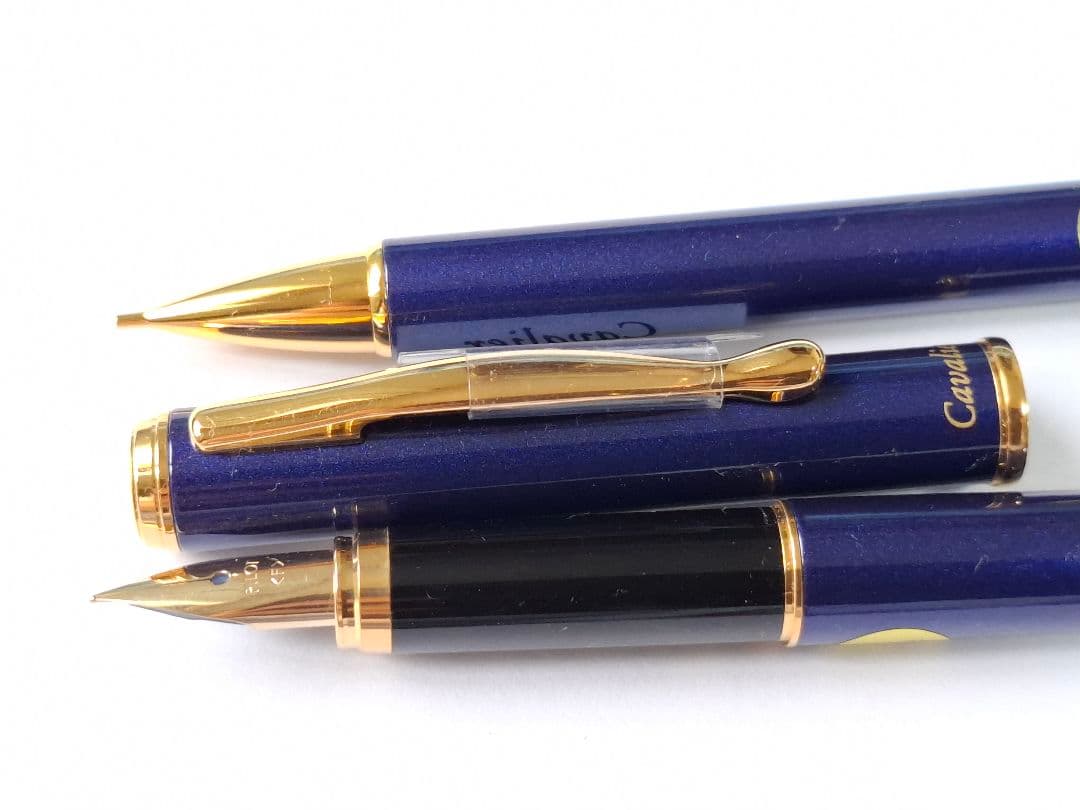 PILOT cavalier blue fountain pen and ballpoint pen set FCA-3SR-L-F and BCA-2SR-L