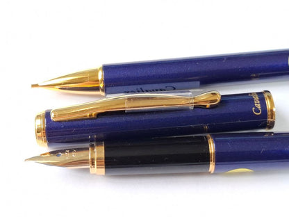 PILOT cavalier blue fountain pen and ballpoint pen set FCA-3SR-L-F and BCA-2SR-L
