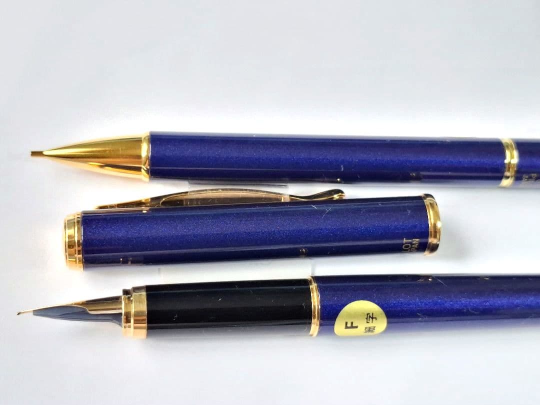 PILOT cavalier blue fountain pen and ballpoint pen set FCA-3SR-L-F and BCA-2SR-L