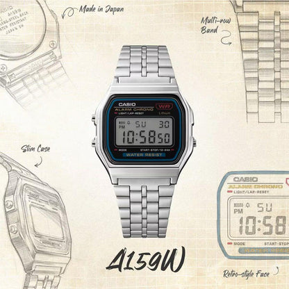 CASIO A159WA-N1JH Quartz Men's Watch — Japanese