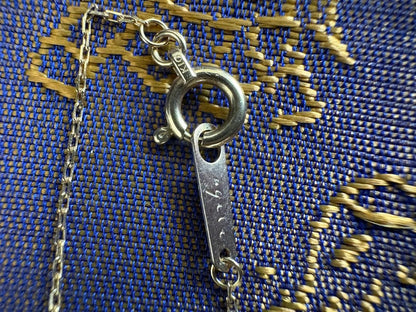 Agate K10 gold necklace and matching charm with delicate original motif design
