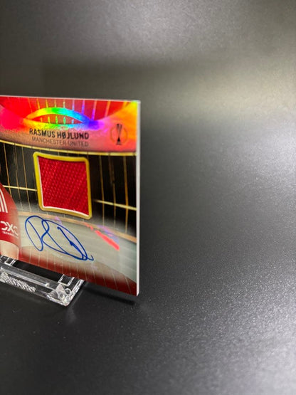 Rasmus Højlund Patch & Signed Card — Japanese