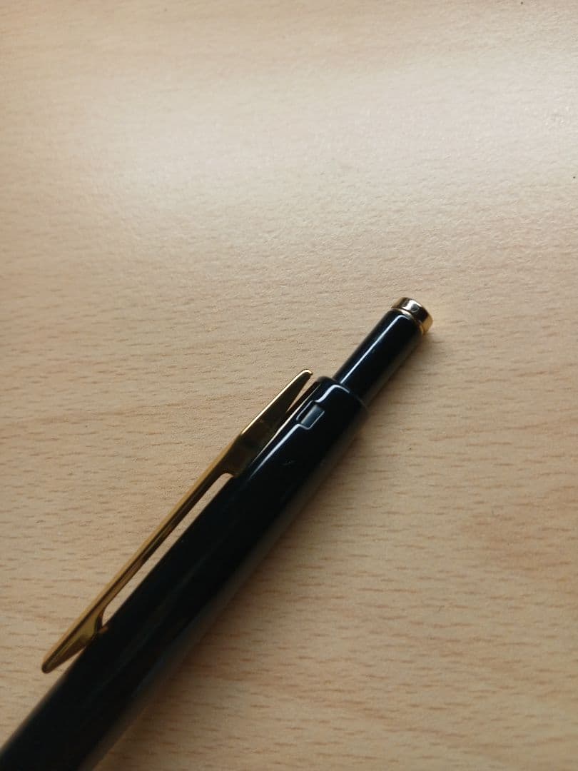 PILOT 2+1DX black lacquer multi-function pen with eraser cap and sharpener mechanism