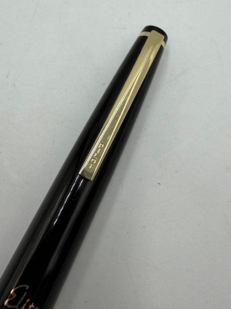 PILOT Elite Fountain Pen model ELITE with 18K nib in black color shown on white background
