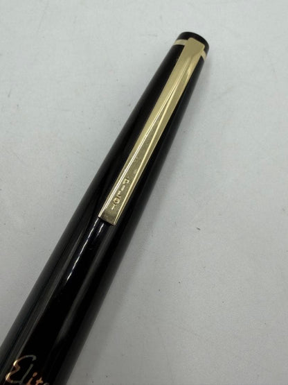PILOT Elite Fountain Pen model ELITE with 18K nib in black color shown on white background