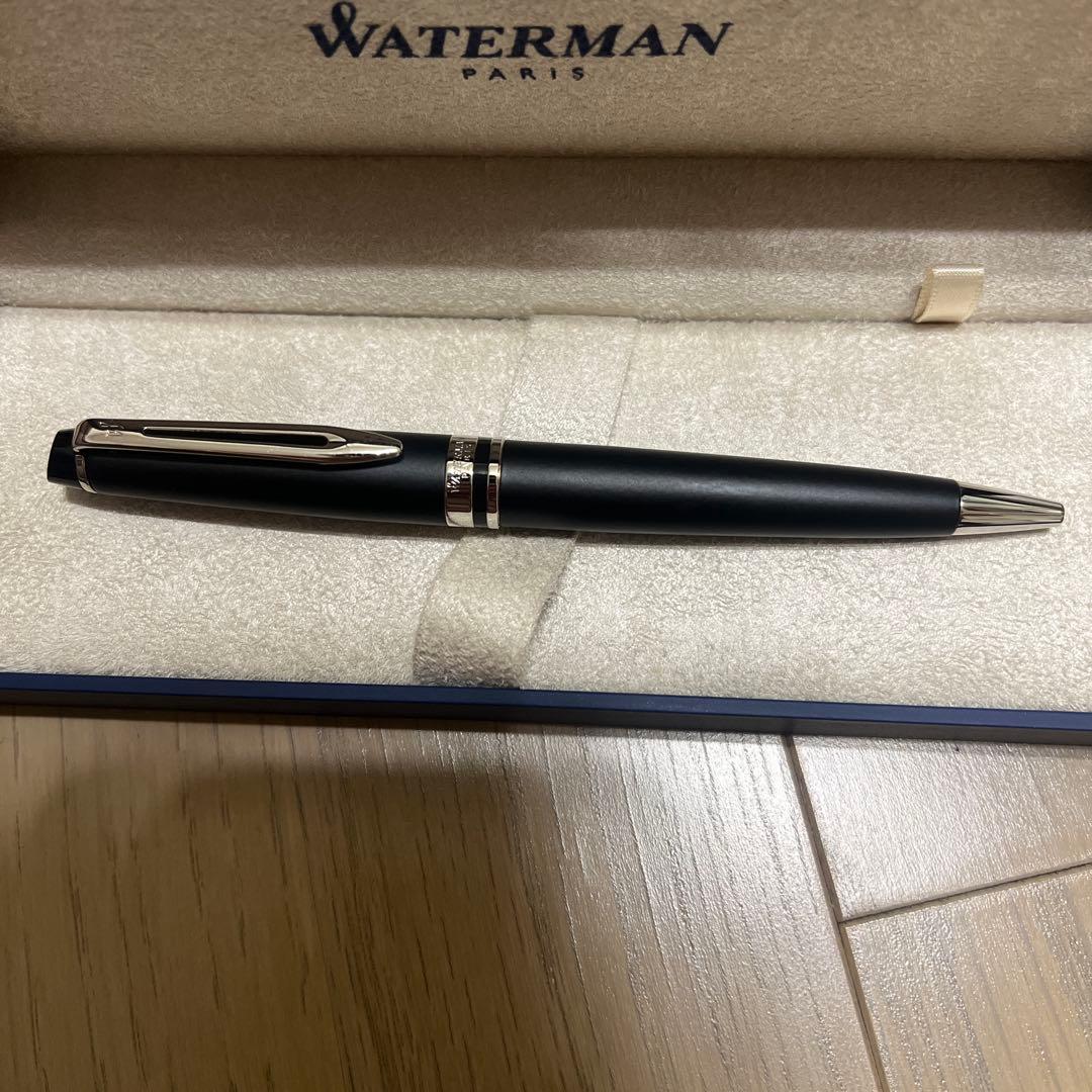 Waterman ballpoint pen body in sleek design, shown in close-up on white background