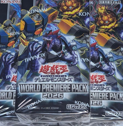 Yu-Gi-Oh Yu-Gi-Oh! WORLD PREMIERE PACK 2026 Three Boxes Box — Japanese