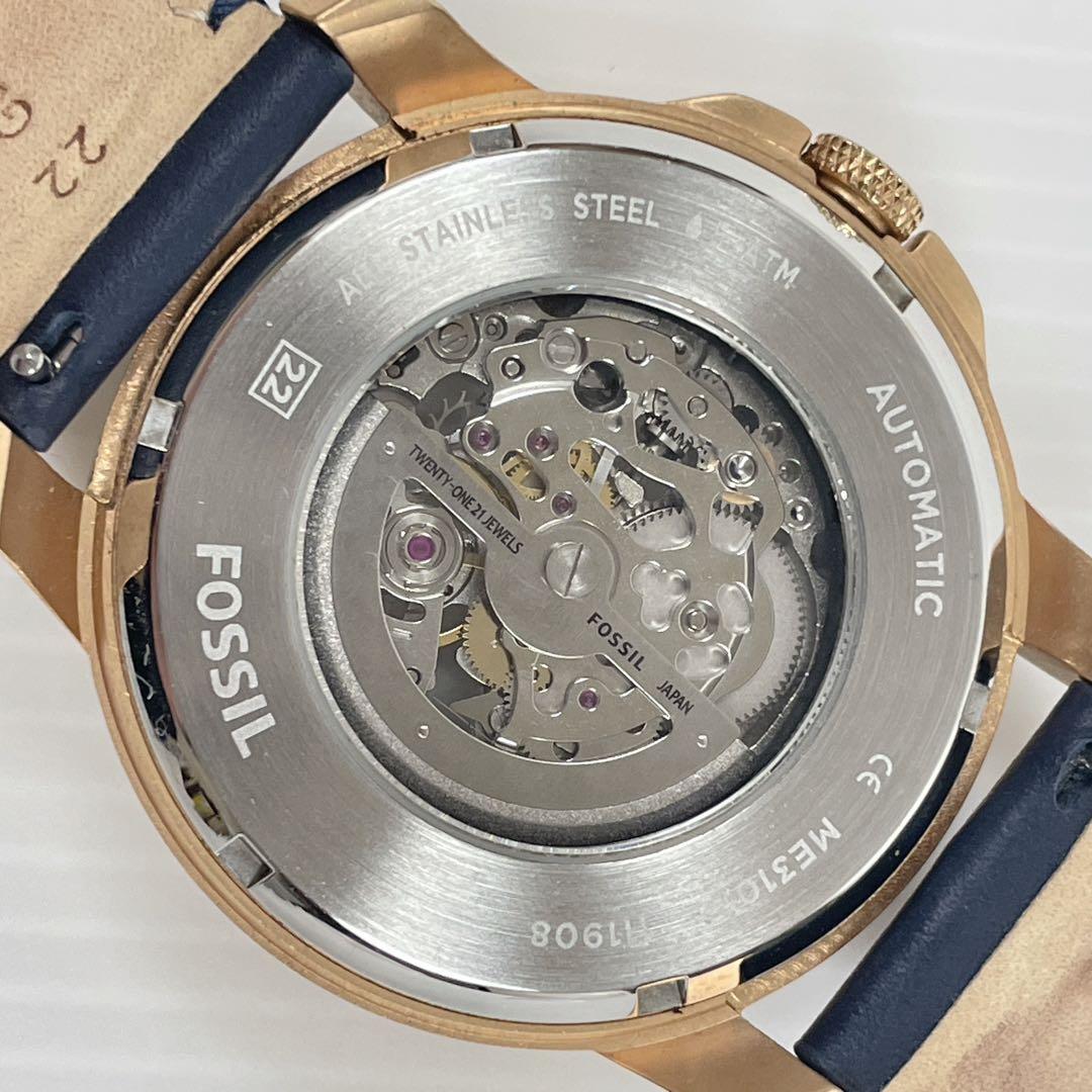 FOSSIL Skeleton Dial Back Skeleton Automatic Men's Watch — Japanese