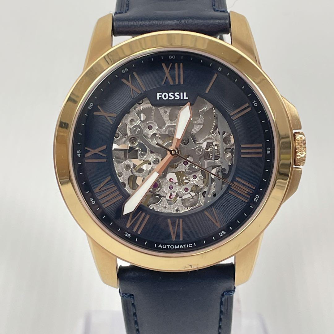 FOSSIL Skeleton Dial Back Skeleton Automatic Men's Watch — Japanese