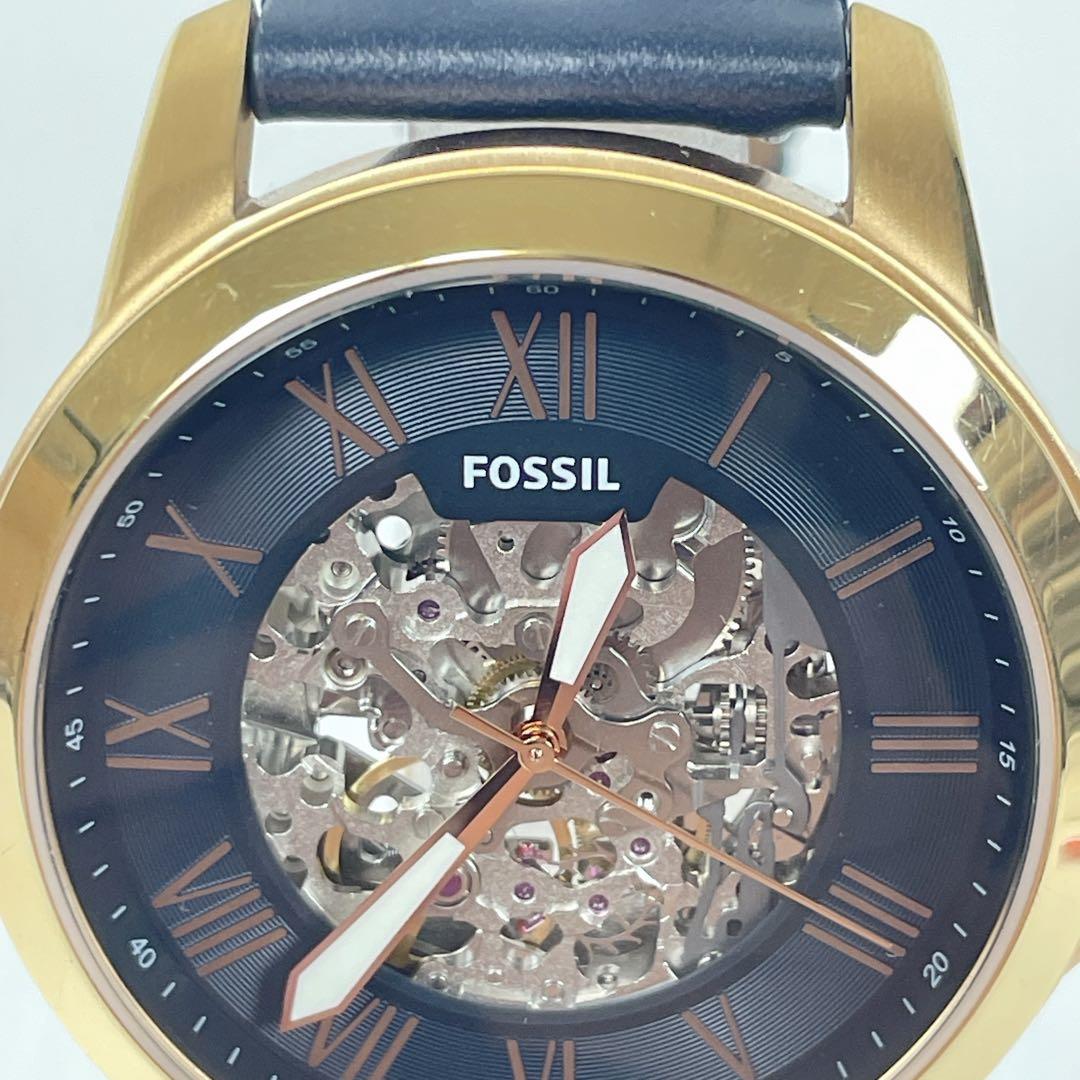 FOSSIL Skeleton Dial Back Skeleton Automatic Men's Watch — Japanese