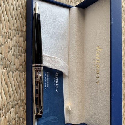 WATERMAN ballpoint pen in classic design with metal finish and smooth writing tip