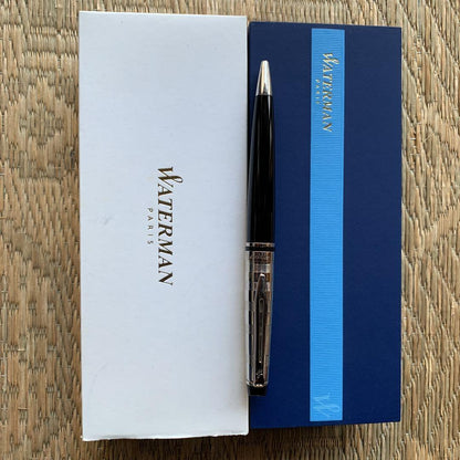 WATERMAN ballpoint pen in classic design with metal finish and smooth writing tip