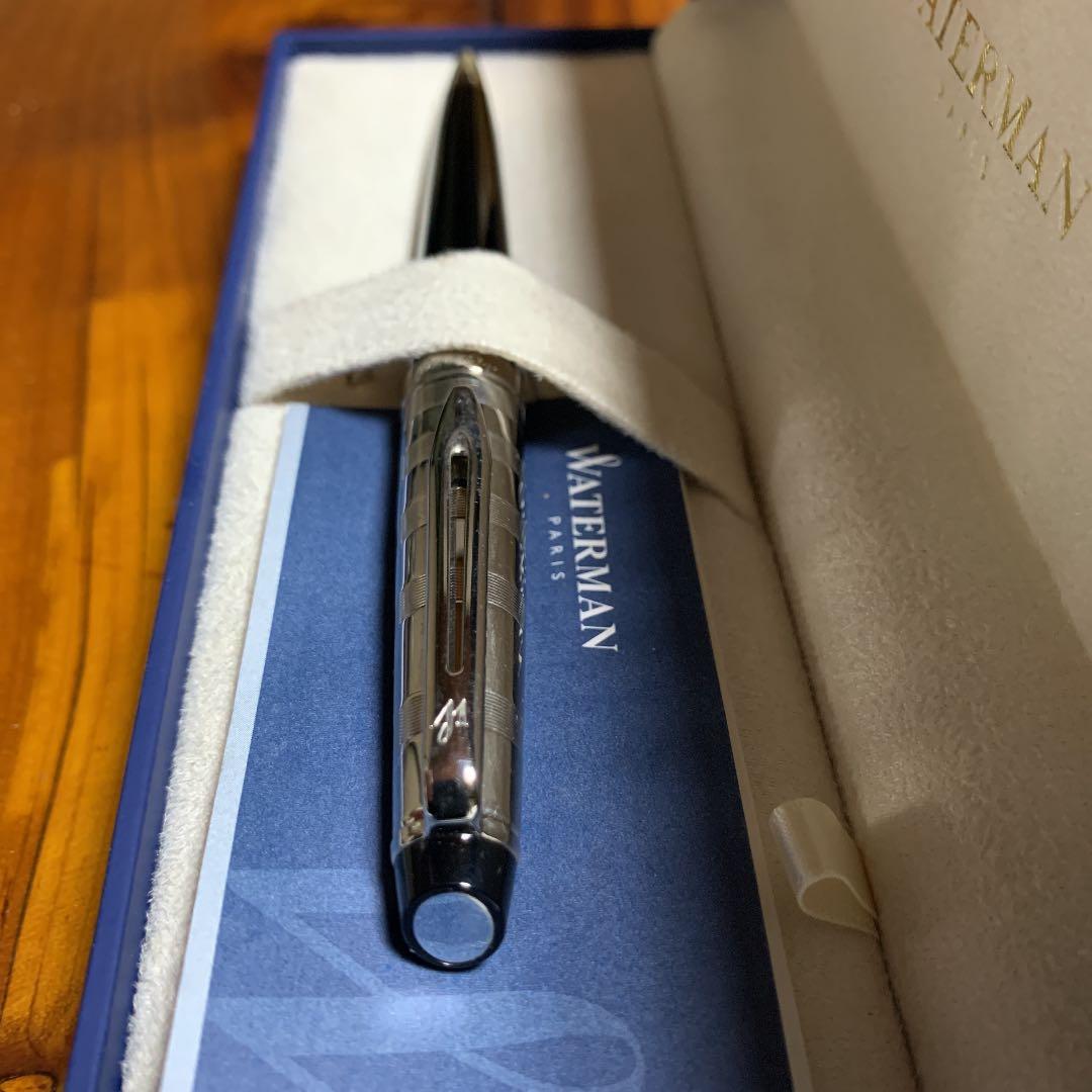 WATERMAN ballpoint pen in classic design with metal finish and smooth writing tip