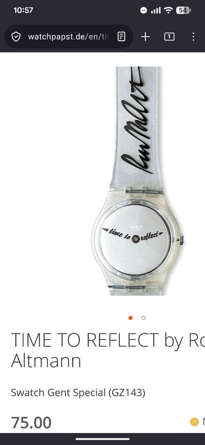 swatch GZ143 Quartz Men's — Japanese