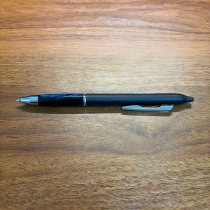 Pilot Frixion Zone Bull blue replacement ink cartridge with click mechanism and marble pattern grip