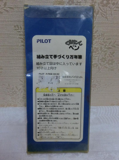 Pilot Kumitate fountain pen set in clear color with visible discoloration, scratches, and cracks