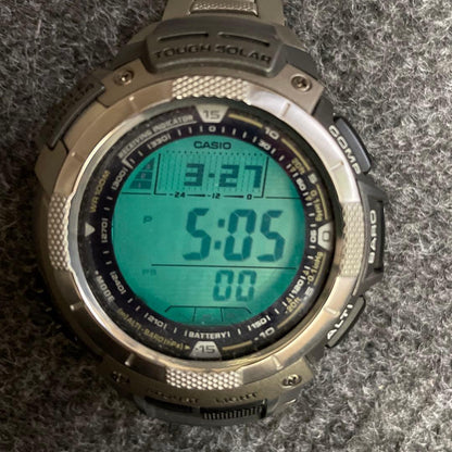 CASIO PAW-1100T Solar Men's Watch — Japanese