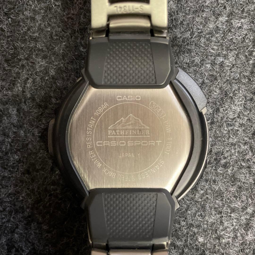 CASIO PAW-1100T Solar Men's Watch — Japanese