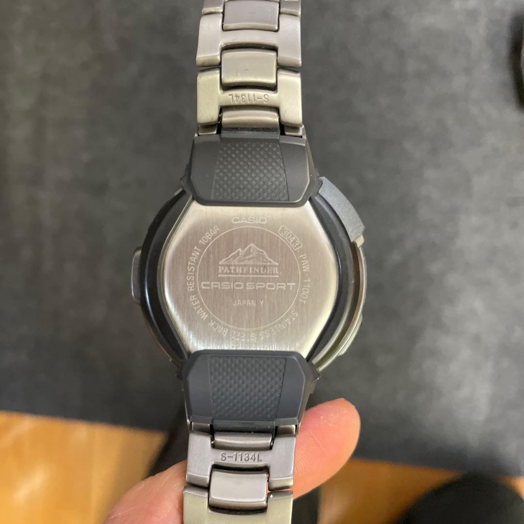 CASIO PAW-1100T Solar Men's Watch — Japanese
