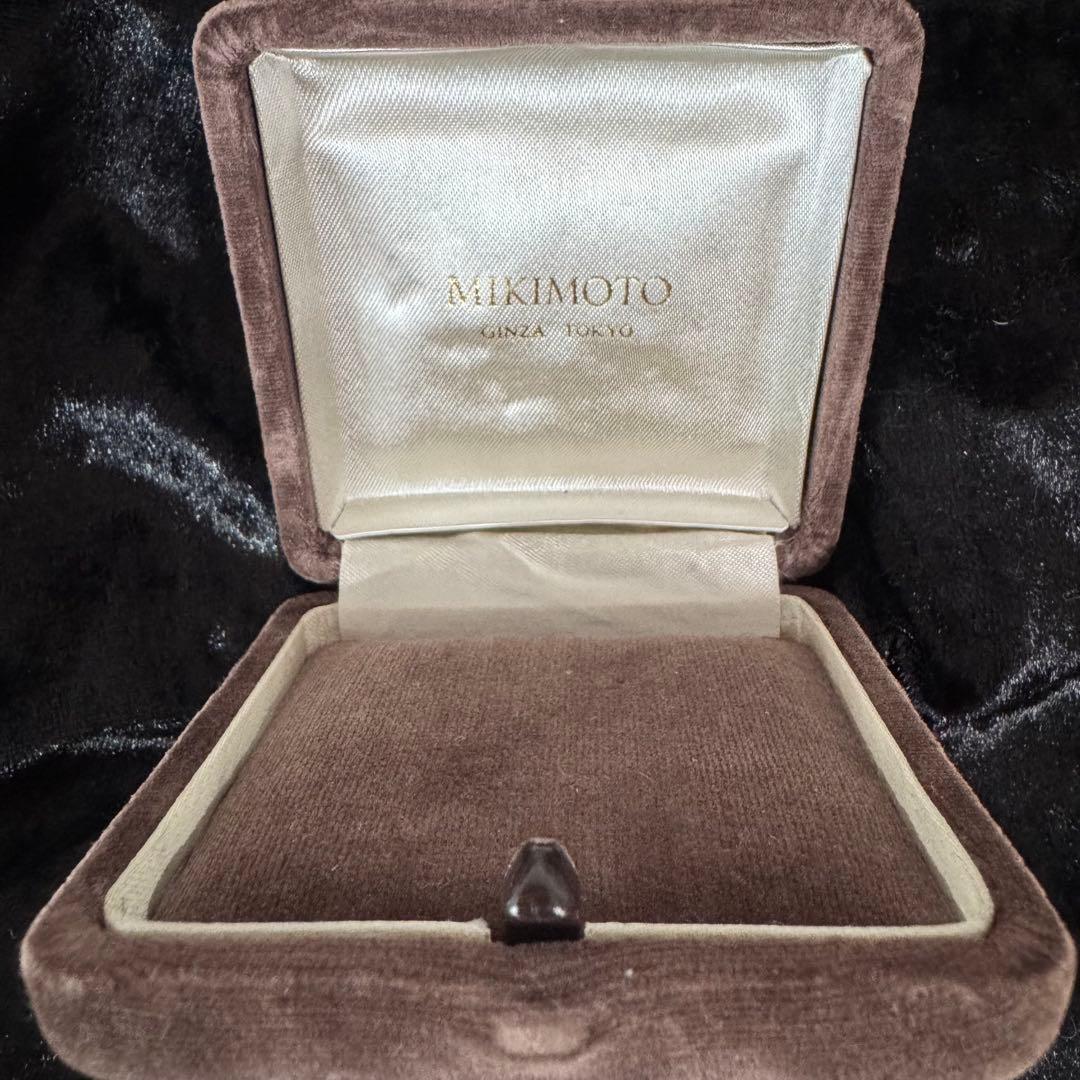 Mikimoto XXV silver wedding anniversary pendant with oxalis motif and pearl on a 46cm German silver chain