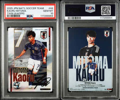 PSA 10 2025 Japan National Team Card Set Takumi Kubo & Kaoru Mitoma — Japanese