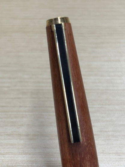 PILOT CUSTOM Fountain Pen Wood with 18K-750 tip and Brad Point, wooden body with engraving, showing minor wear
