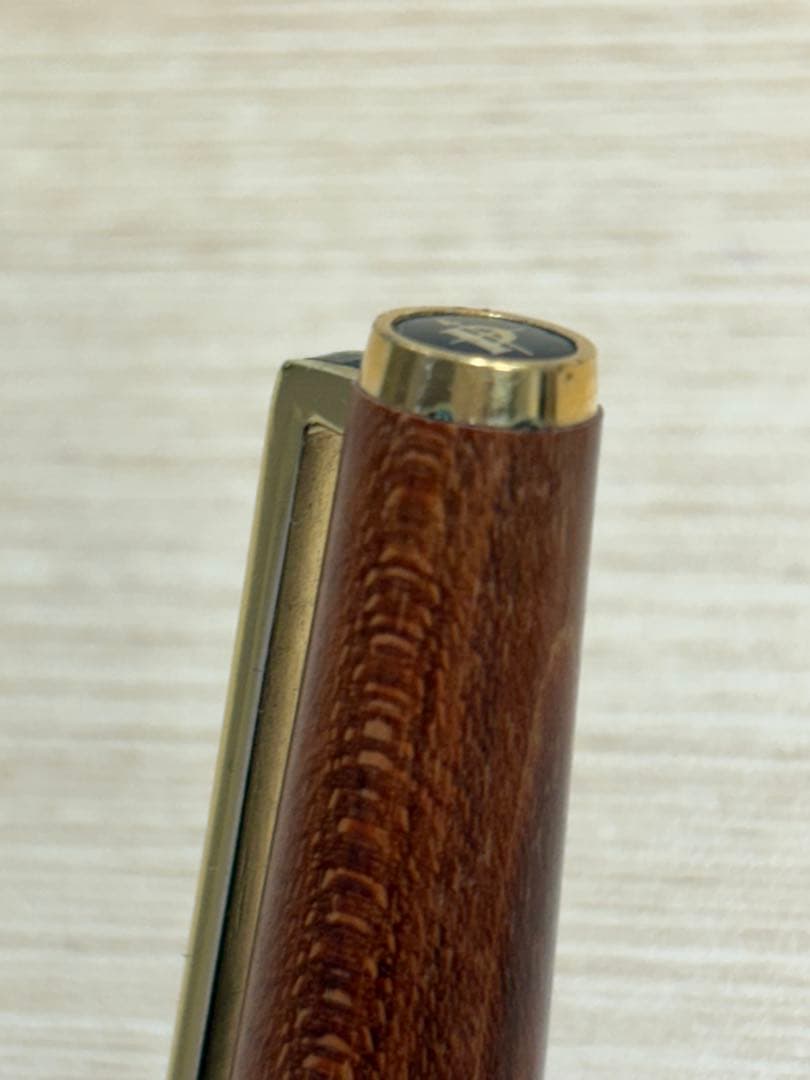 PILOT CUSTOM Fountain Pen Wood with 18K-750 tip and Brad Point, wooden body with engraving, showing minor wear