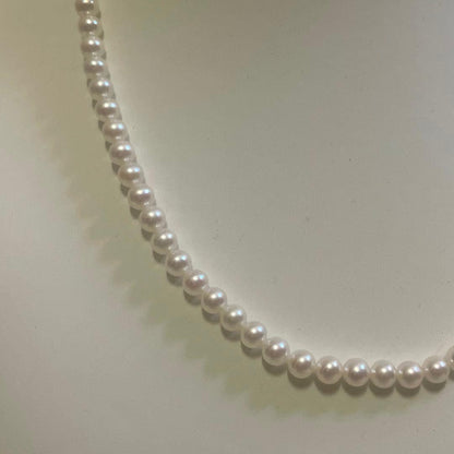 Baby Pearl Necklace by TASAKI made in Japan silver with 43 cm length delicate pearls