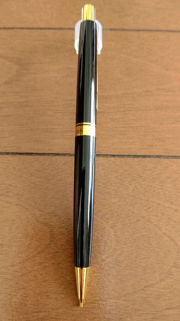 Pilot mechanical pencil and ballpoint pen set in a dedicated case showing pencil and pen with black ink