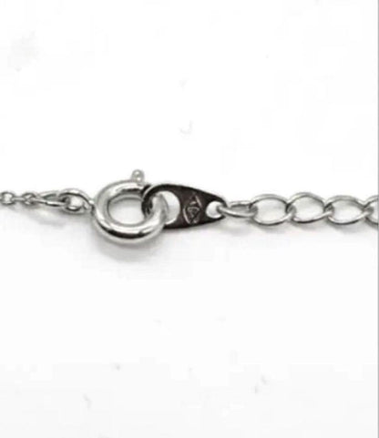 TASAKI Akoya pearl necklace with silver chain and circle design pendant, 45cm length