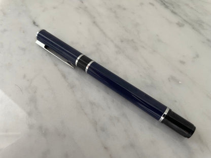 WATERMAN Loree Navy Lacquer fountain pen with stainless steel sider and sleek blue lacquer finish