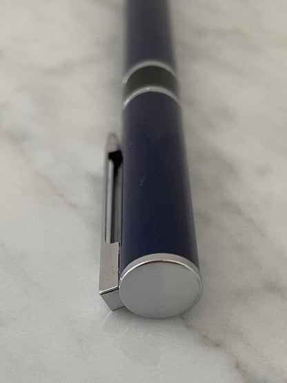WATERMAN Loree Navy Lacquer fountain pen with stainless steel sider and sleek blue lacquer finish