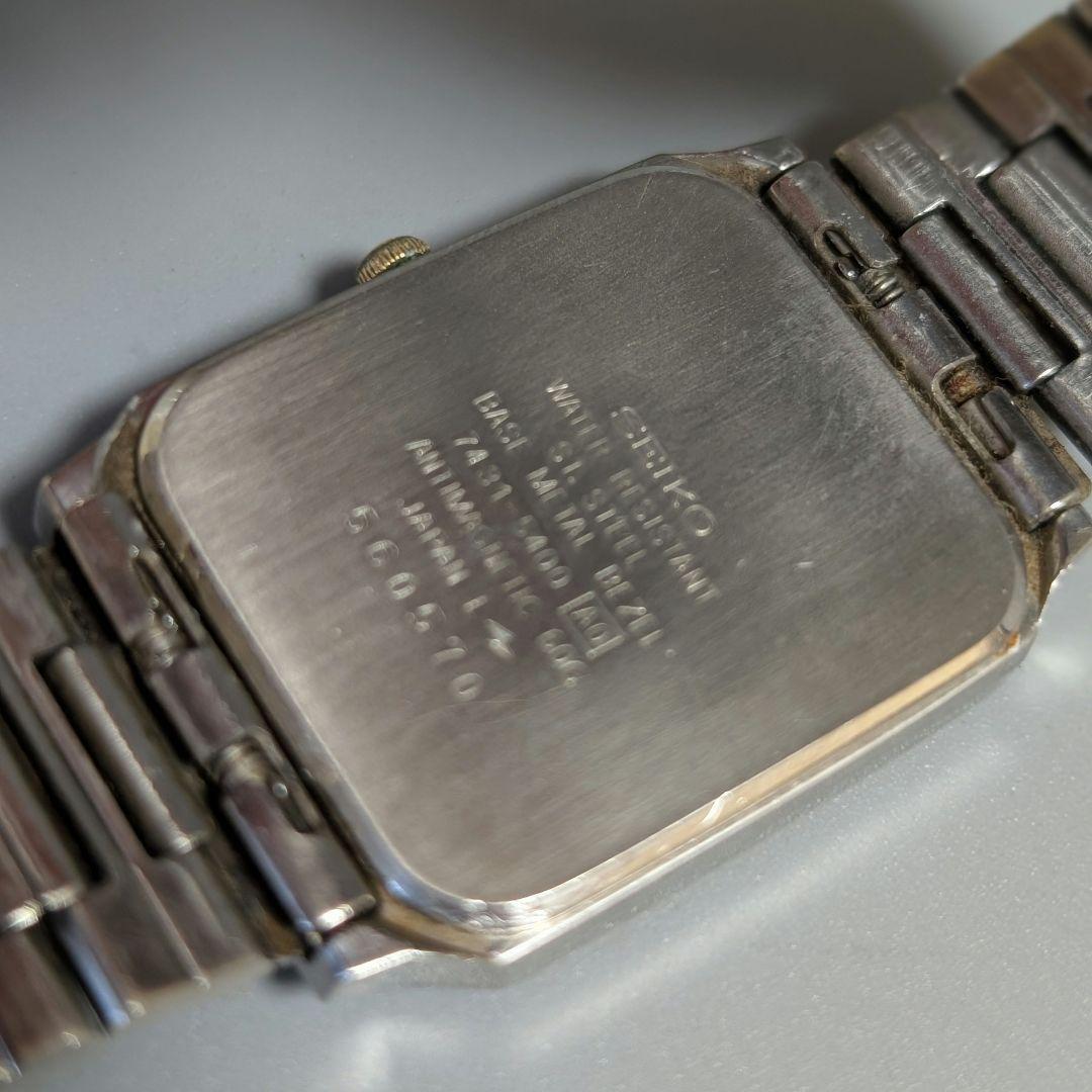 SEIKO クロノス レクタンギュラー Quartz Men's Watch — Japanese