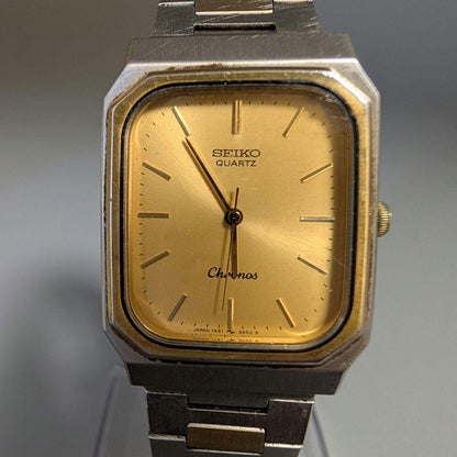 SEIKO クロノス レクタンギュラー Quartz Men's Watch — Japanese
