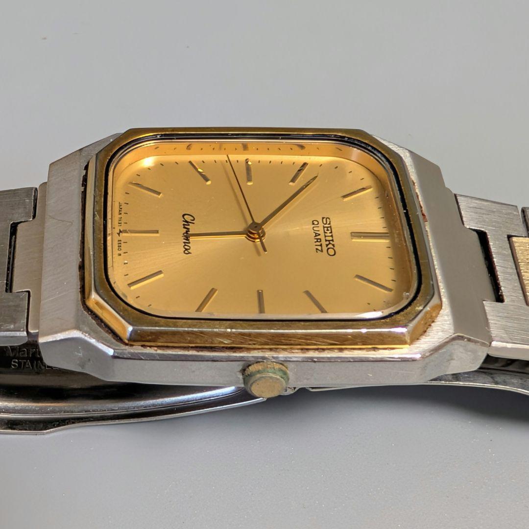 SEIKO クロノス レクタンギュラー Quartz Men's Watch — Japanese