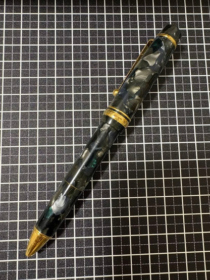 PILOT Regency multi-function ballpoint pen with metal body and visible scratch on the middle ring