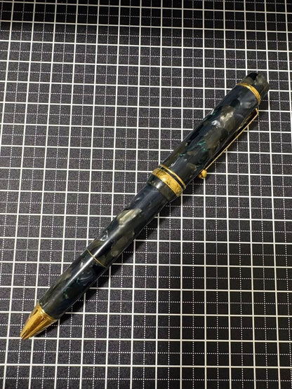 PILOT Regency multi-function ballpoint pen with metal body and visible scratch on the middle ring