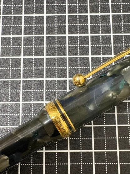 PILOT Regency multi-function ballpoint pen with metal body and visible scratch on the middle ring