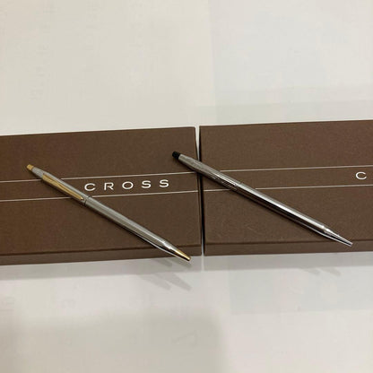 Kuro Twist Ballpoint Pen Classic Century set of 2 in gold and silver with included box