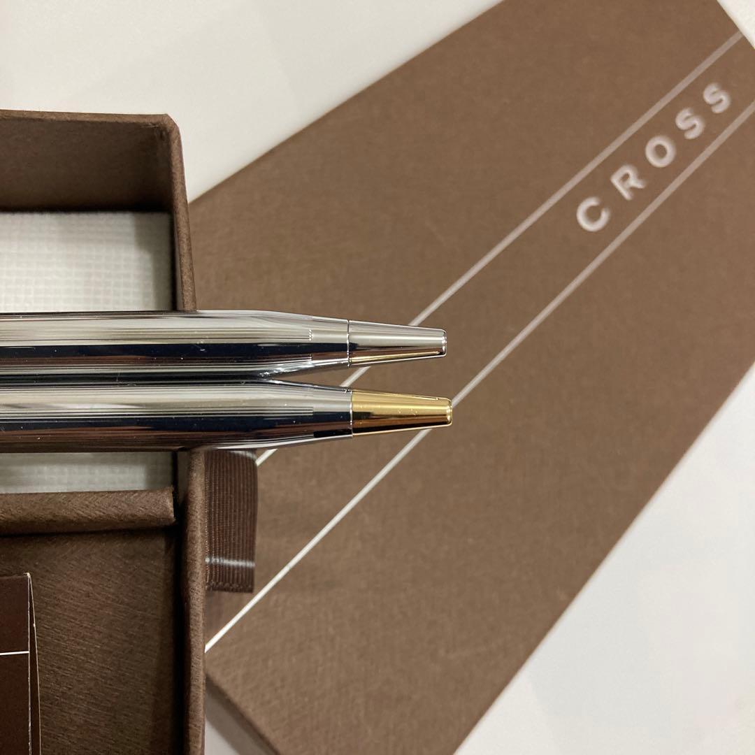 Kuro Twist Ballpoint Pen Classic Century set of 2 in gold and silver with included box